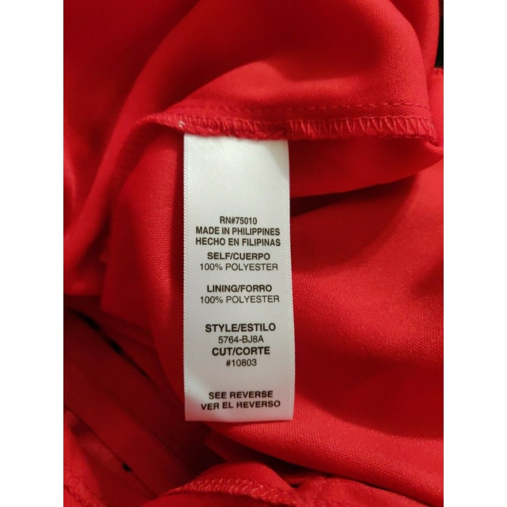 City Studios Womens Dress Juniors Size 3 Red Black - Picture 16 of 16